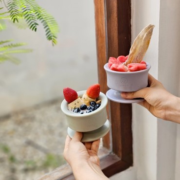 Pot à lécher pour chien Lunoji - CHEWDEN Trove - Pastel lilas - Le Maître des Lieux