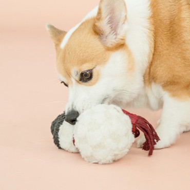 Balle en peluche bonhomme de neige - Lambwolf Collective - le Maître des Lieux