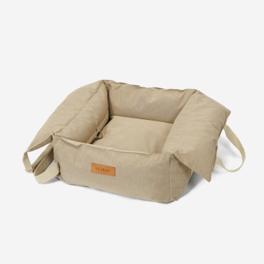 Siège auto pour chien 3 en 1 à mémoire de forme - Cloud7 Getaway - Sable - le Maître des Lieux