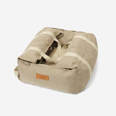 Siège auto pour chien 3 en 1 à mémoire de forme - Cloud7 Getaway - Sable - le Maître des Lieux