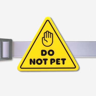 Charm en silicone pour collier, harnais ou laisse - Do not Pet - Jiby Dog Crew - le Maître des Lieux