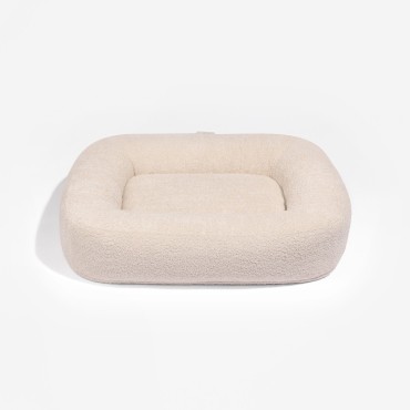 Panier Pebble Bouclé à mémoire de forme - tissu texturé à relief tissé - le Maître des Lieux