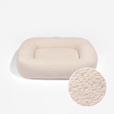 Panier Pebble Bouclé à mémoire de forme - tissu texturé à relief tissé - le Maître des Lieux