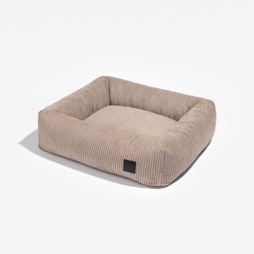 Panier Dream Corduroy à mémoire de forme - velours côtelé taupe - le Maître des Lieux