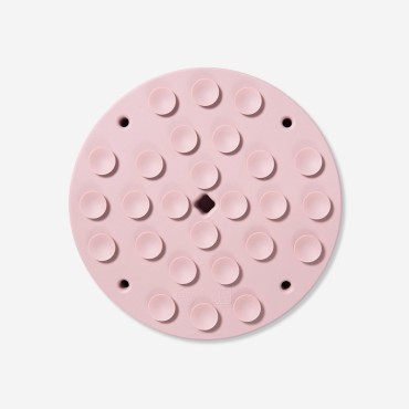 Awoo Good vibes Slow Feeder - Ralentisseur rose à ventouser dans une gamelle - Le Maître des Lieux