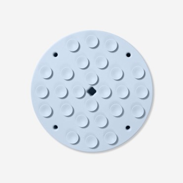 Awoo Good vibes Slow Feeder - Ralentisseur bleu ciel à ventouser dans une gamelle - Le Maître des Lieux