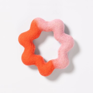 Jouet pour chien Wiggle Ring en feutre naturel - Awoo - le Maître des Lieux