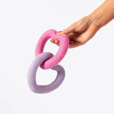 Jouet pour chien Sweethearts en feutre naturel - Awoo - le Maître des Lieux