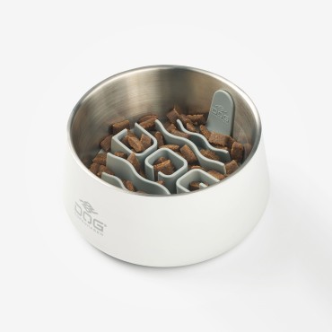 Ralentisseur à ventouser dans une gamelle - Dog Copenhagen Libra Slowfeeder - Coffee Cream - 2 tailles - le Maître des Lieux