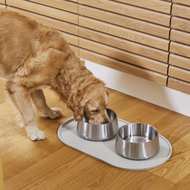 Gamelle pour chien en acier inoxydable - Dog Copenhagen Vega Bowl - Steel - 2 tailles - le Maître des Lieux