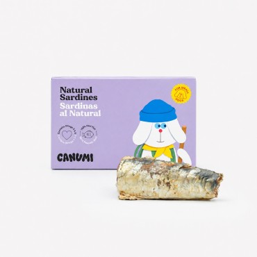 Mini conserve Canumi - Sardines au naturel Côte Atlantique - Le Maître des Lieux