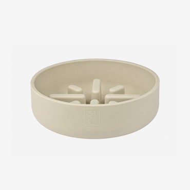 Gamelle ralentisseur Sili Slow Feeder - Medium 700 ml - Off White - 51 Degrees North - le Maître des Lieux