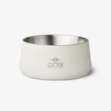 Gamelle pour chien en acier inoxydable - Dog Copenhagen Vega Bowl - Off white (blanc cassé) - 2 tailles - le Maître des Lieux