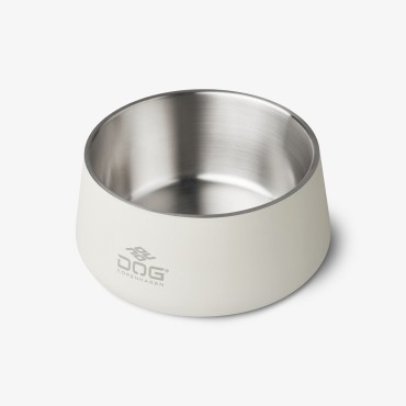 Gamelle pour chien en acier inoxydable - Dog Copenhagen Vega Bowl - Off white (blanc cassé) - 2 tailles - le Maître des Lieux