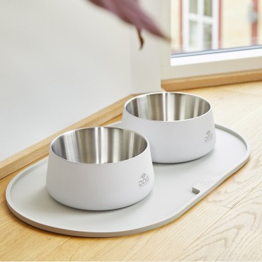 Gamelle pour chien en acier inoxydable - Dog Copenhagen Vega Bowl - Off white (blanc cassé) - 2 tailles - le Maître des Lieux