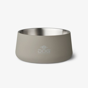 Gamelle pour chien en acier inoxydable - Dog Copenhagen Vega Bowl - Caffe Latte (gris chaud) - 2 tailles - le Maître des Lieux