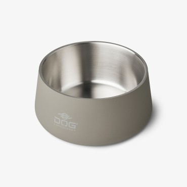 Gamelle pour chien en acier inoxydable - Dog Copenhagen Vega Bowl - Caffe Latte (gris chaud) - 2 tailles - le Maître des Lieux