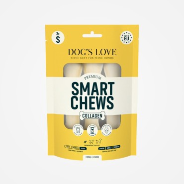 Os à mâcher avec 70% de collagène - sans aucun agent blanchissant - Dog's Love Smart Chews - 2 tailles - le Maître des Lieux