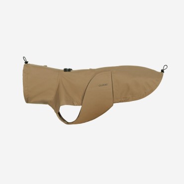 Imperméable pour chien Cloud7 Dublin 2.0 – Coupe Teckel / silhouette longiligne - Sandy Brown - le Maître des Lieux