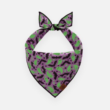 Bandana réversible et phosphorescent pour chien Spooky Season - The Foggy Dog - le Maître des Lieux