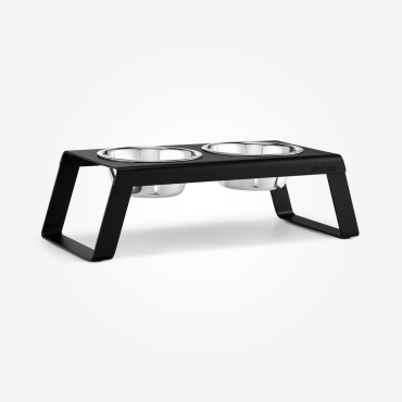 Dog feeder MiaCara Desco alu noir