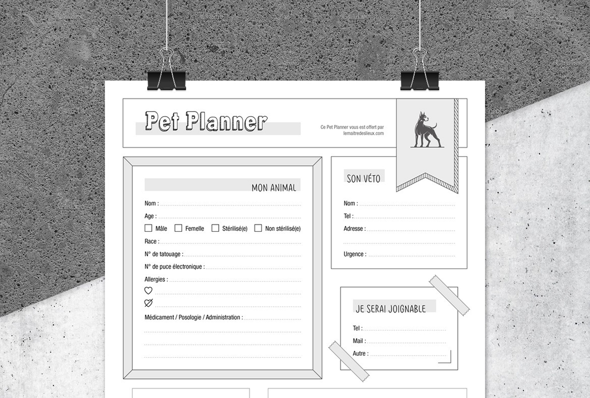 Le pet planner